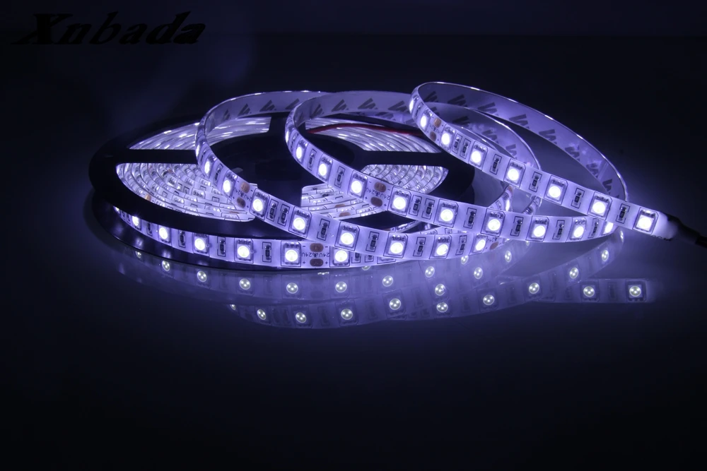 Xnbada DC24V светодиодные полосы 5050smd 60led/м белый/теплый белый/синий/красный/зеленый/желтый /RGB подсветкой Клейкие ленты IP30/ip65