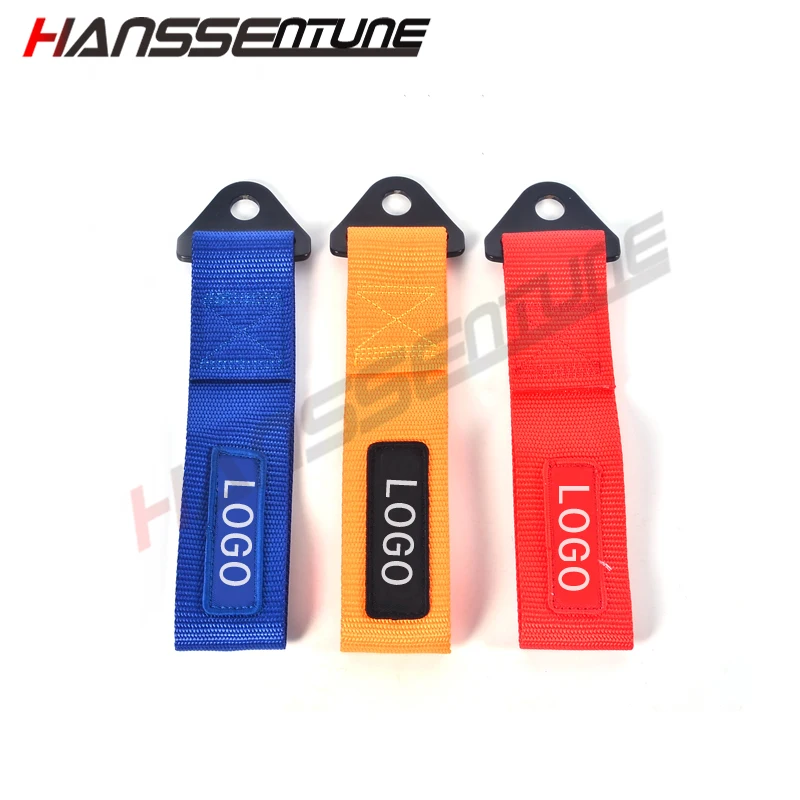 26 سنتيمتر Univresal مع الأحمر ، بولي ، الأخضر ، الأصفر لون دائم مقطورة حزام مقطورة سيارة سحب الحبال سحب هوك النايلون