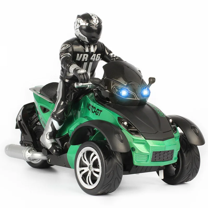 

1/10 RC Car High-speed Racing 3 Wheeled ATV Ready-to-Run Motorcycle Tricycle Off-Road Vehicle Toy Kids Children Christmas Gift