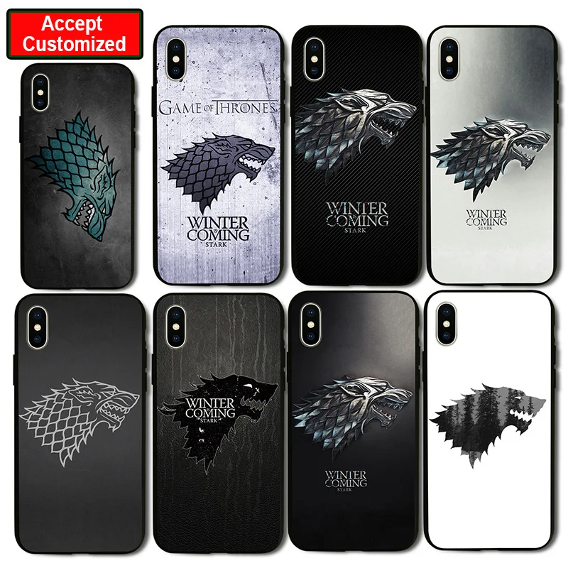 

Game Throne Stark Cover Case for iPhone 11 Pro 5 5S SE 6 6S 7 8 Plus X XS Max XR Samsung Galaxy Note 8 9 10 S8 S9 S10 Plus S10E