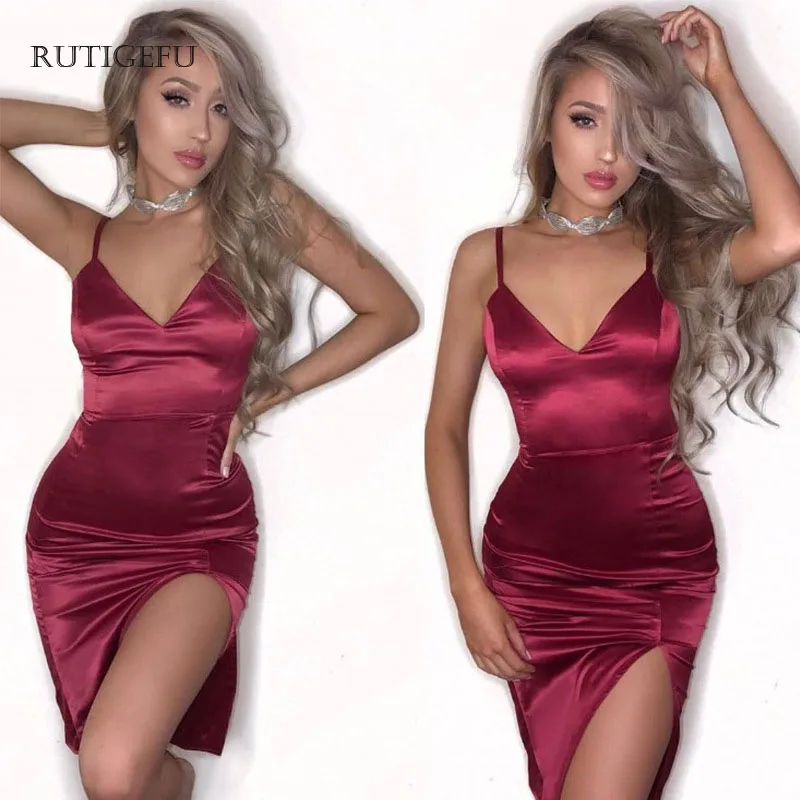 long tight silk dress