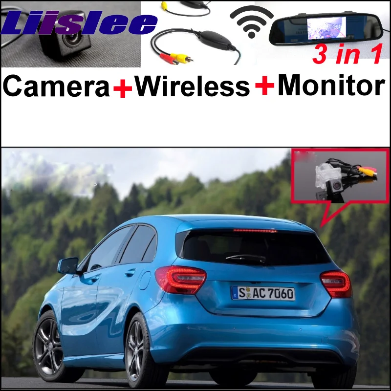 

3in1 Special WiFi Back Up Camera + Wireless Receiver + Mirror Screen Rear View Parking System For Mercedes Benz A MB W176