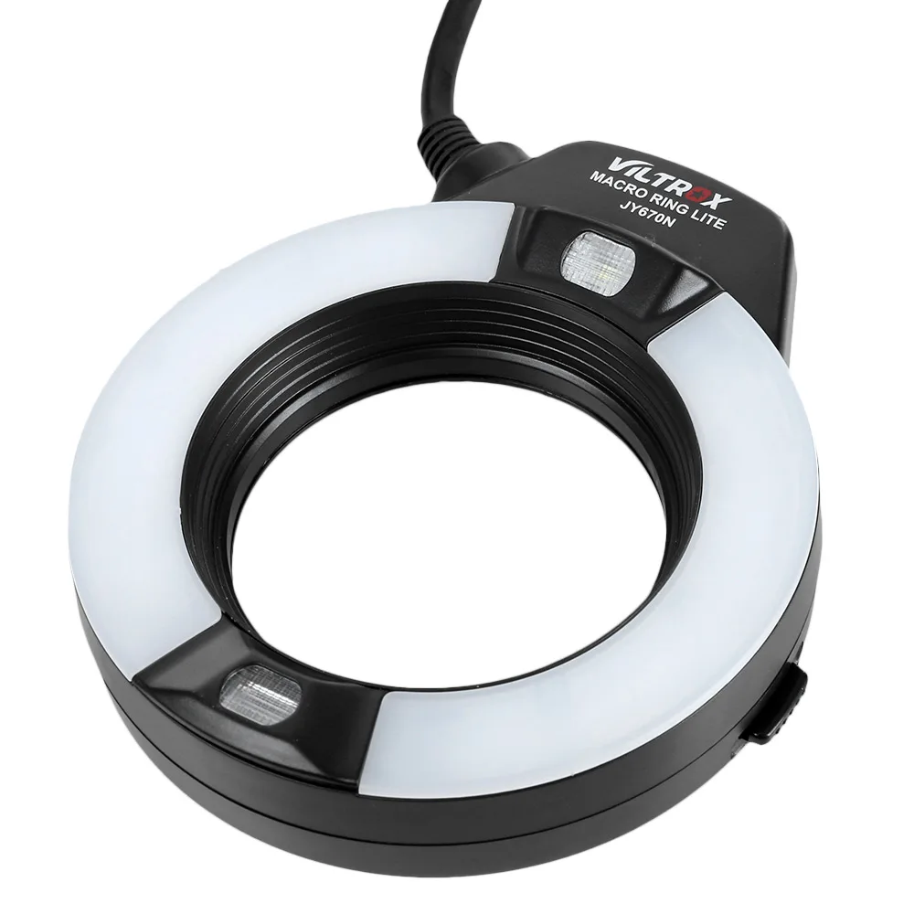 

VILTROX JY-670N Professional LCD Screen Macro Ring Flash Light With Flash Overheat Automatic Protection Function For Nikon ITTL