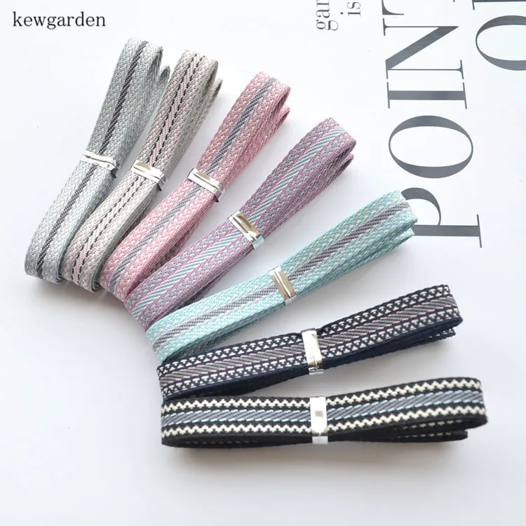 

Kewgarden 9mm 0.9cm Stripe Satin Ribbons DIY Bowknot Accessories Riband Handmade Tape Ribbon 20m/lot