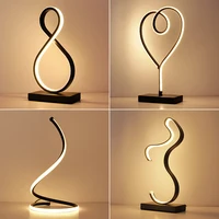 Modern LED Table Lamp Bedroom Reading Desk Light Bedside Lamp Study Eye Protect US/EU Plug Dimable 1