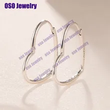 Высокое качество подлинные 925 серебряные Асимметричные сердца любви женские серьги Плата Де Ли 925 модные ювелирные изделия