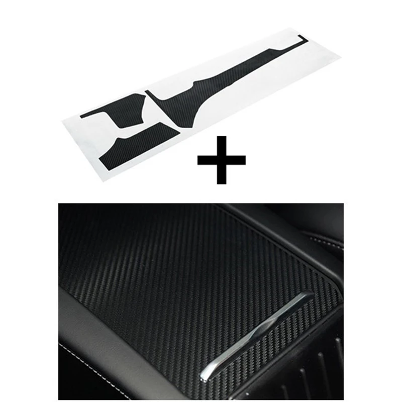 

4pcs/Set For Tesla Model X Model S Interior Sticker Carbon Fiber Trim Kits Dashboard Central Control Armrest Box Sticker