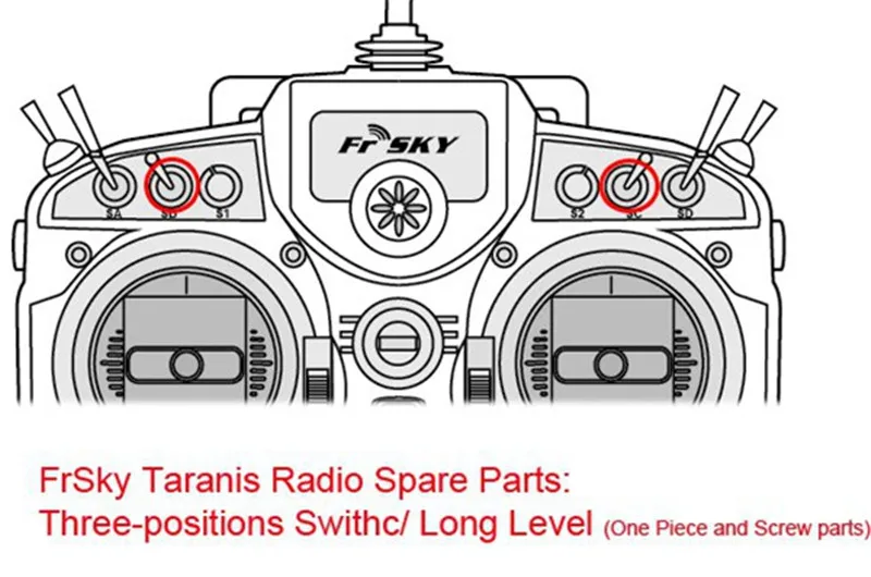 Аксессуары для передатчика FrSky X9D PLUS QX7/X7S, тумблер для радиоуправляемого передатчика, запчасти для квадрокоптера