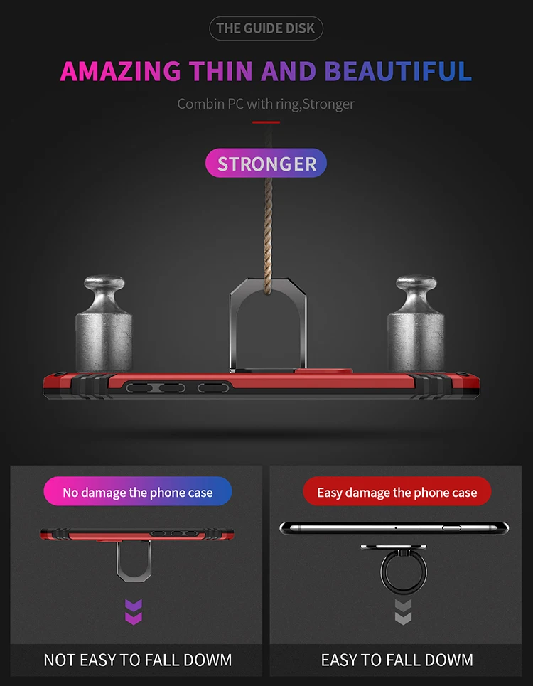For Huawei P30 Pro case Holder Stand Armor Hybrid Magnetic Bracket Finger Ring Cover For For Huawei P30 Lite P Smart 2019 Case (17)