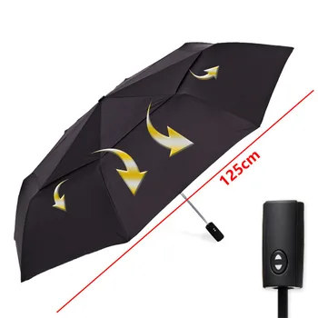 

Super Quality Automatic Double Layer Umbrella Rain Women 125cm Big 3Fold Windproof Large Outdoor Umbrella Men Woman Paraguas man