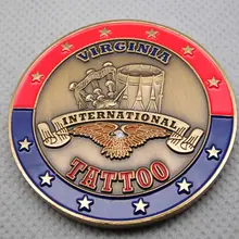 Дешевые пользовательские монета по низкой цене Американский темно-синий монета значок Горячие продажи на заказ Выгравированные монеты Фабричный выход металлические древние золотые монеты