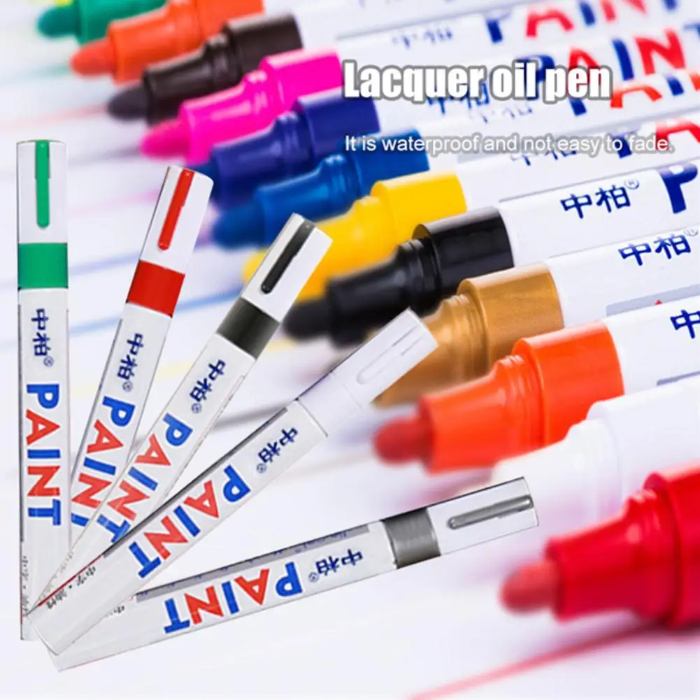 Vehicle Pro Magic Car Scratch Lacquer Oil Pen Tire Maker Pen Mending Repair Pen Car Accessories Motorcycle Logo Handwriting Pen