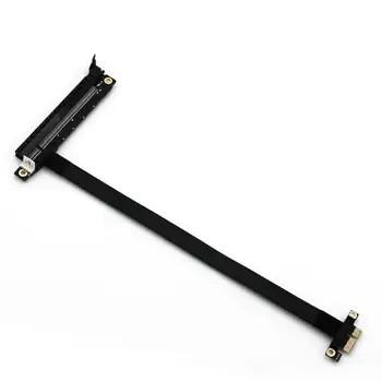 

180 Degree PCI Express Gen3 8Gbps 1X 16X Miner Graphics Card PCB Adapter Extension Cable for 1U 2U Chassis w/ 4 Pin to SATA Wire