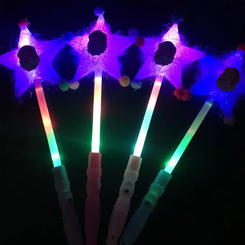 

cartoon Light Stick Led Concert Glow Stick Colorful Plastic Flash Light Cheer Magic Wand Christmas Toys hen party decoration