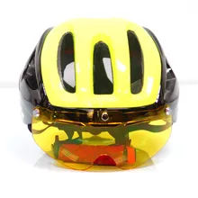 Ultralight Mtb Mountain Road Bike Cycling Helmet Glasses PC+EPS one molding Mtb Mountain Road Bike with 3 Lens Bicycle Helmet