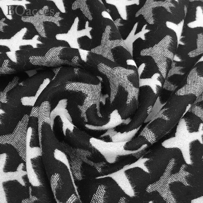 Новое поступление женский черный белый самолет Кашемир пашмины шарфы женский зимний теплый шерстяной платок бренд высокое качество шаль
