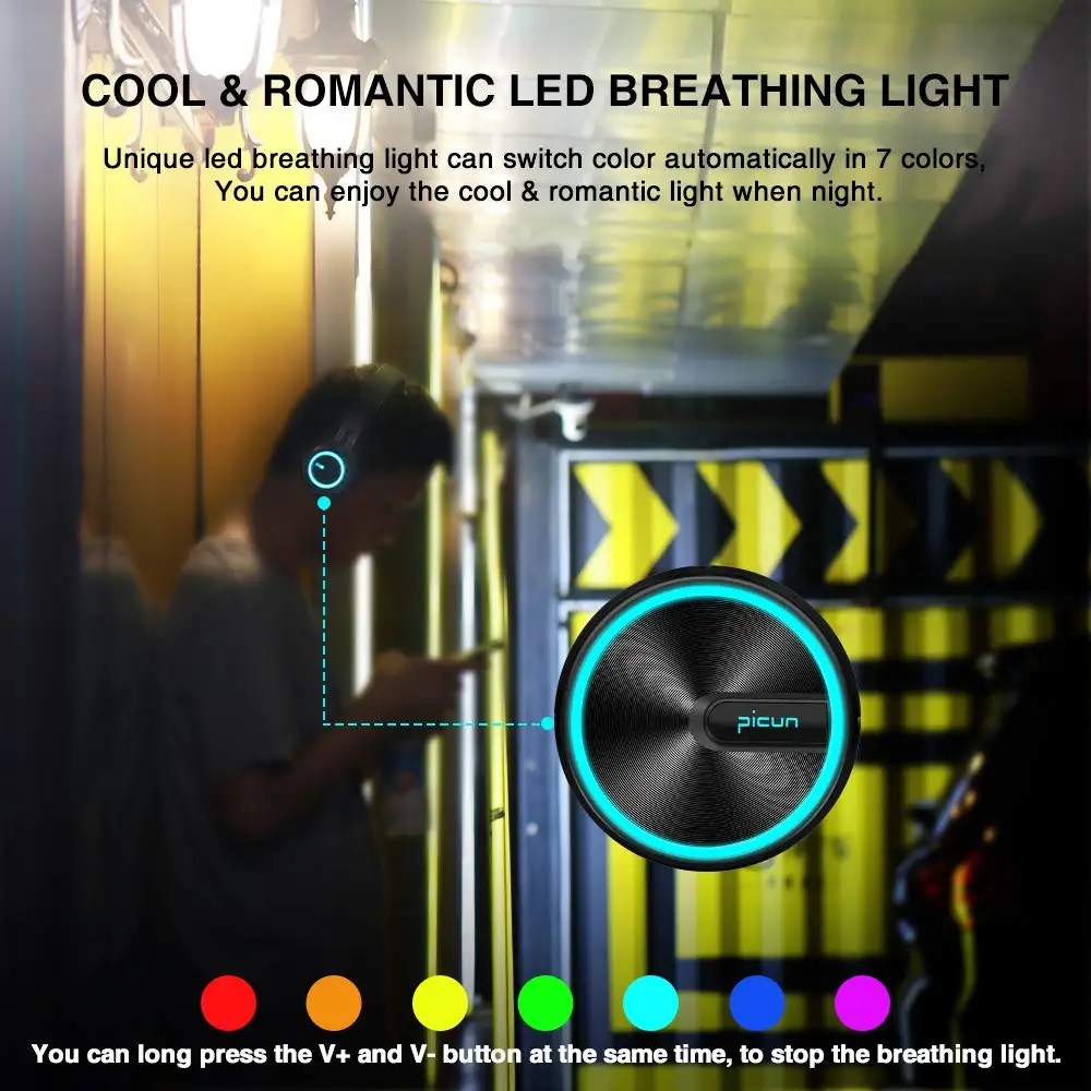 B6 Wireless Headphones Bluetooth HiFI Stereo Headphone Foldable Headset LED Light Earphones With HD Mic For Cellphone Tv tablet