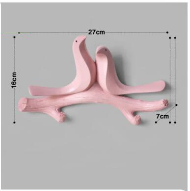 Европейский декоративный крючок для птиц из смолы, настенный крючок, украшение для крыльца, двери, пальто, крючок, держатель для ключей, вешалка для сумок, настенная наклейка, украшение для росписи