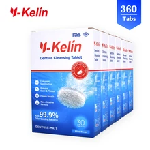 DENT-A-CLEAR Tablet Pembersih Dentur 360 Tab (12 kotak) Anti-bakteria