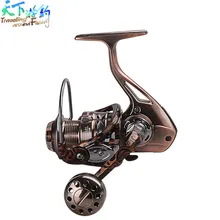 Дорожная спиннинговая Рыболовная катушка 4+ 1BB/5,2: 1 Moulinet Peche Рыболовные катушки рулевое колесо алюминиевая катушка размер 2000-7000 катушка для карпа