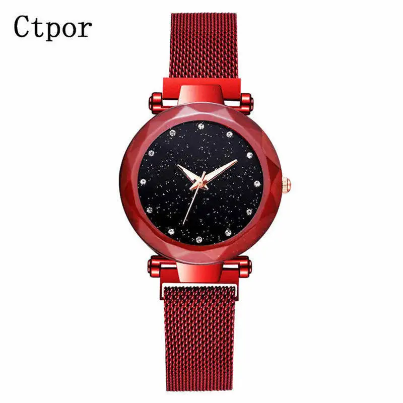 

Fashion Women Watches 2019 Best Sell Star Sky Dial Clock Luxury Rose Gold Women's Bracelet Quartz Wrist Watches New Dropshipping
