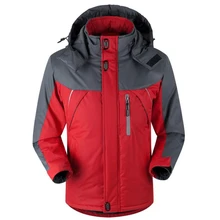 Мужские зимние утолщенные теплые куртки, верхняя одежда, водонепроницаемые ветрозащитные термопарки, мужские ветровки, куртки размера плюс 5XL