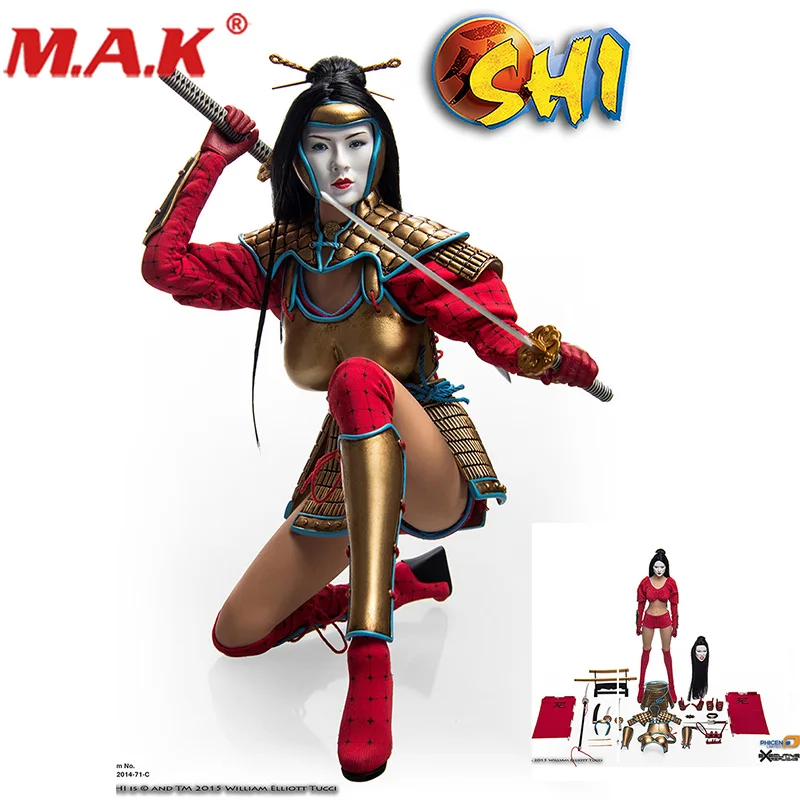 PL2014 71 C SHI масштаб 1/6 Shi in battle armor 1:6 Коллекционная Фигурка с 2 головками и бесшовным