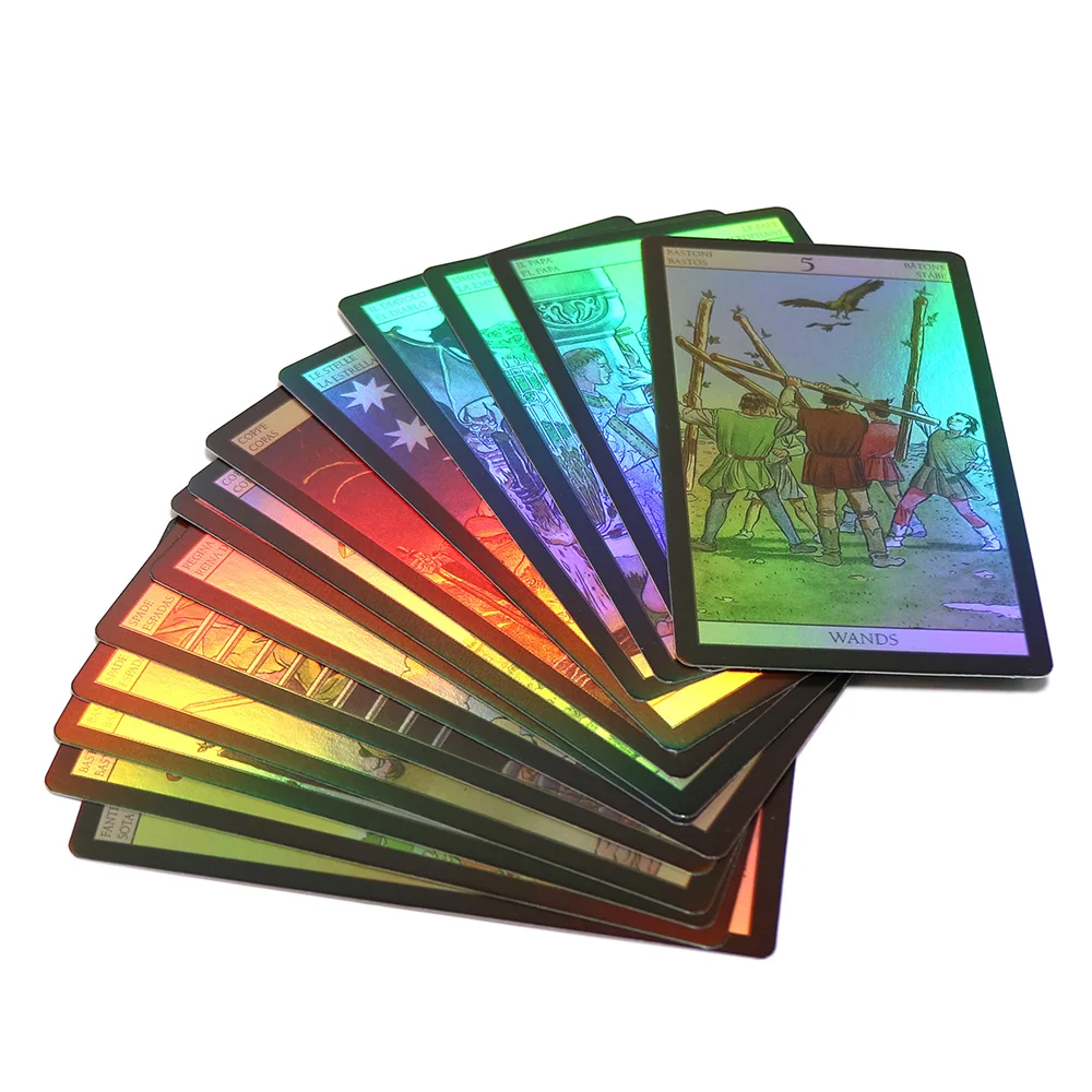 Английская испанская французская версия Shine Waite Tarot карты гадание Фортуна