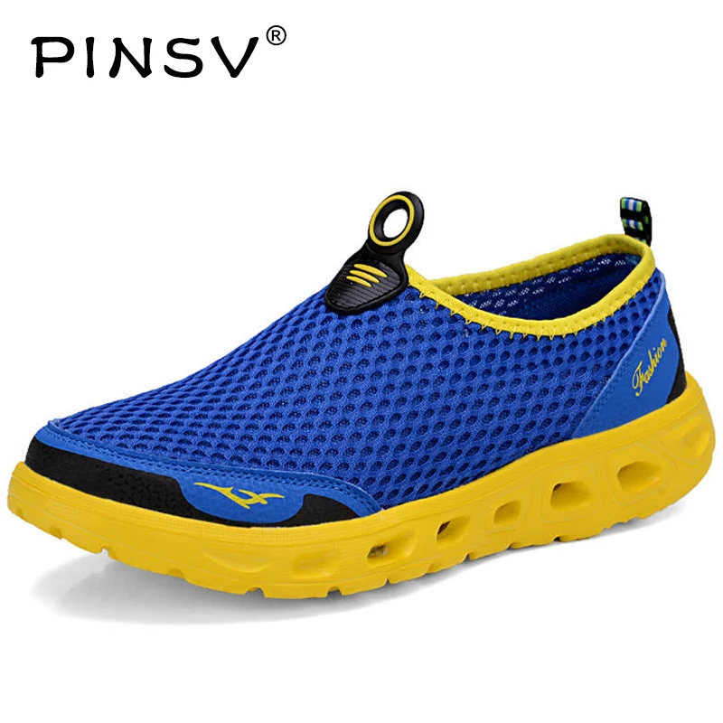 PINSV Aqua Shoes Men Waterproof Shoes Summer Beach Shoes Water Shoes ...