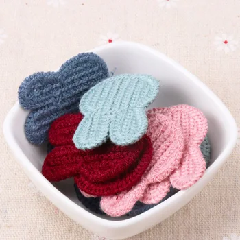 

10pcs Rabbit Knitted Lace Applique Trim Embroidered Lace Ribbon For Garment Accessories Decoration Sewing 35x45mm MZ304-3