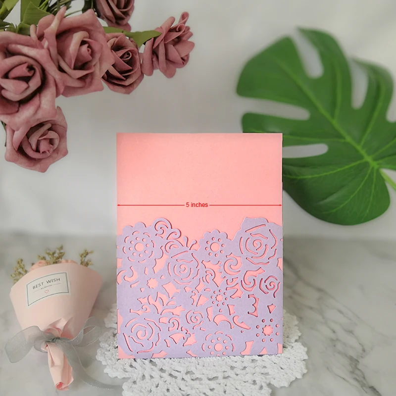 Big Size Rose Wedding Invitation Envelope Metal Cutting Die New 2019 for Scrapbooking Craft Die Cut - 33051010146