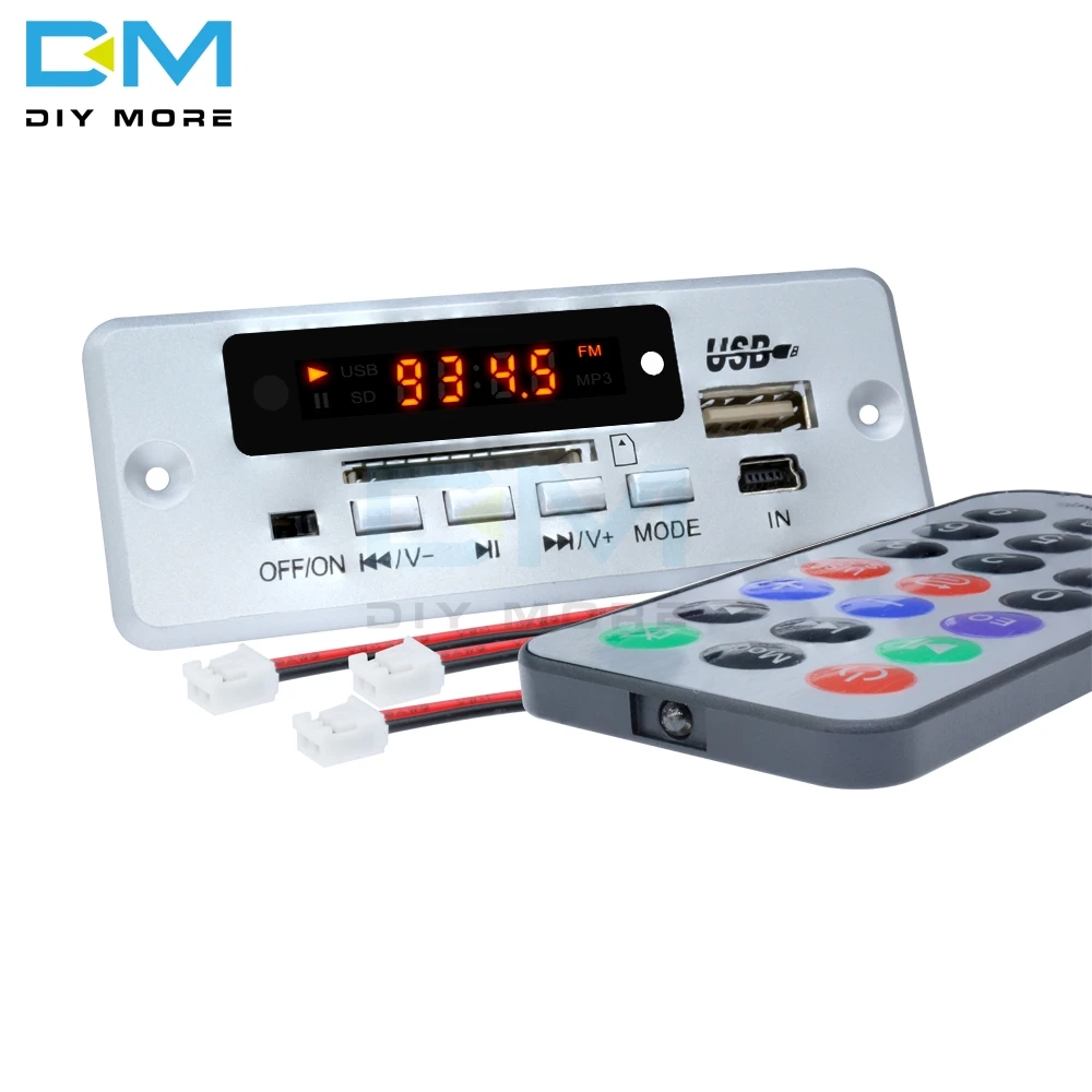 Мини Плата декодера MP3 5 В Bluetooth модуль декодирования вызовов FM WAV U диск и TF карта USB