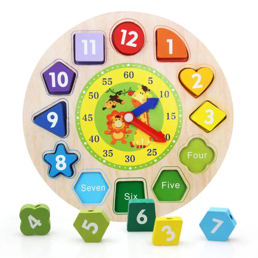 2017 Nuevo juguete de madera geometría reloj digital tablero de madera Juguetes DIY Cuentas juguete de regalo 3D Rompecabezas para niños brinquedos educativos 2017 Nuevo juguete de madera geometría reloj digital tablero de madera Juguetes DIY Cuentas juguete de regalo 3D Rompecabezas para niños brinquedos educativos