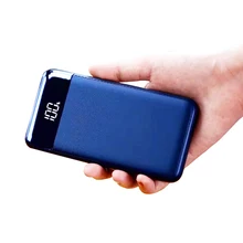 Внешний аккумулятор 30000 мАч, внешний аккумулятор, 2 USB, ЖК-дисплей, Дополнительный внешний аккумулятор, портативное зарядное устройство для Xiaomi Mi Iphone XR Max 8