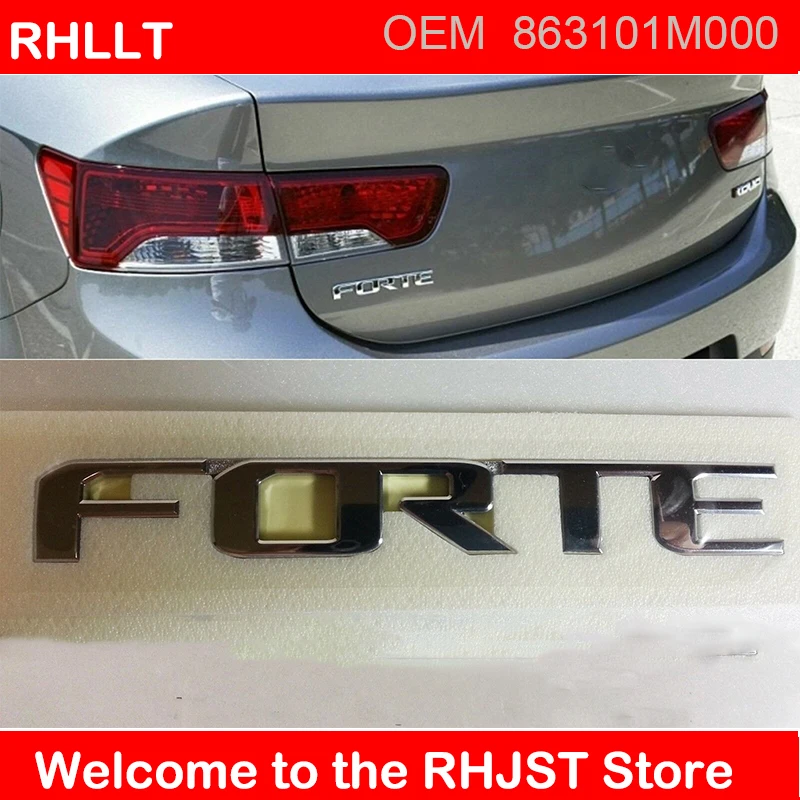 

FOR Kia Cerato Forte Koup OEM GENUINE FORTE Logo Emblem Rear Trunk 863101M000