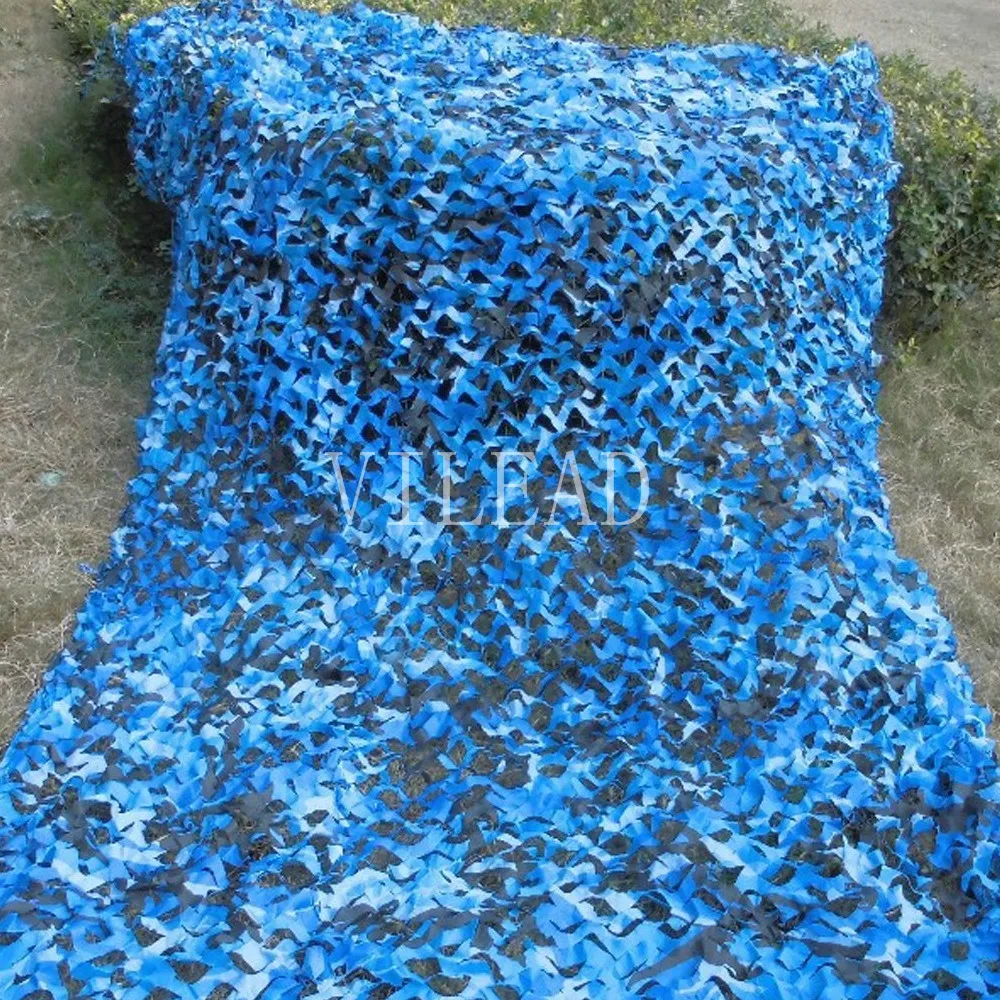 1.5M*2M Sea Blue Digital Camo Netting Military Camo Netting Army Camouflage Jungle Net Shelter for Hunting Camping Sports Tent