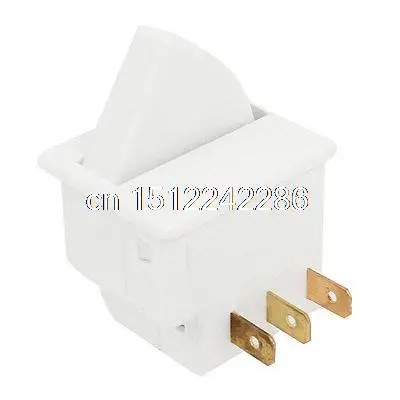 

Rocker Lever Control 3 Terminals SPDT Fridge Door Light Switch White AC250V 0.5A