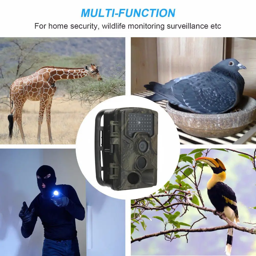 Photo-Traps Wild Camera Chasse Hunting Camera MMS GSM SMS HD 1080P Night Vision Scout guard Wildlife Camera monitor tiger (10)