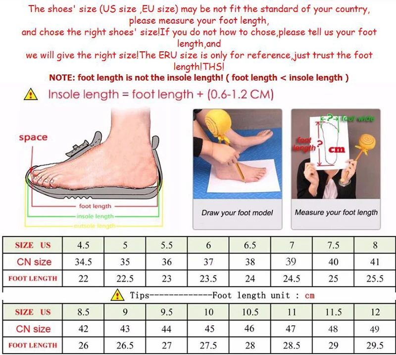 shoes size