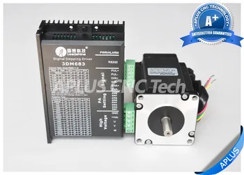 

NEMA 24 3 Phase Stepper Motor (228oz-in/90mm/3.5A) + Stepper Motor Driver 3DM683