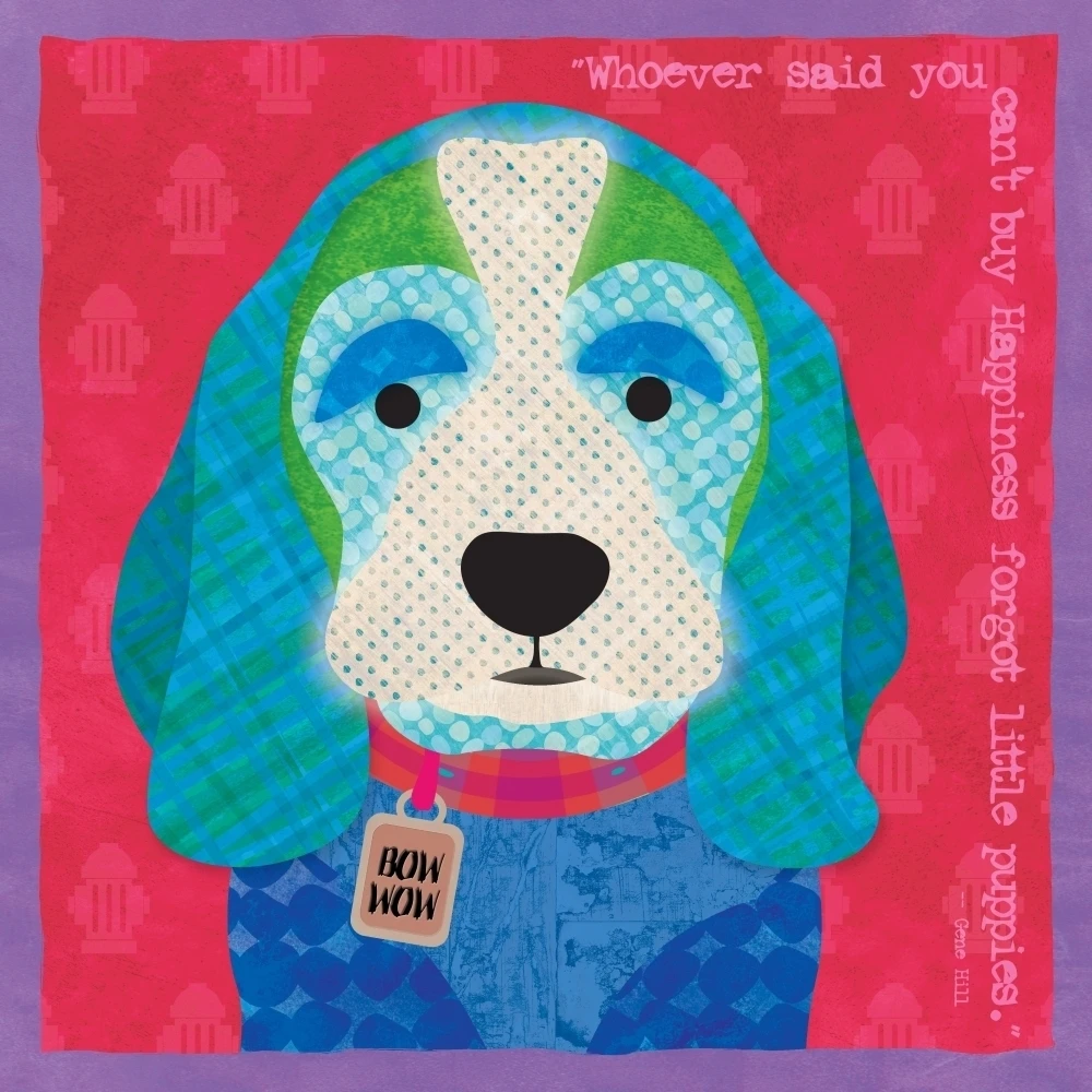 Beagle Fine Art Poster Print by Janis Boehm (12 x 12)