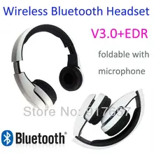 Беспроводной Bluetooth 3,0 стерео гарнитура, наушники с микрофоном, DJ бас стерео, складные 3,5 мм шумоподавления оголовье наушников