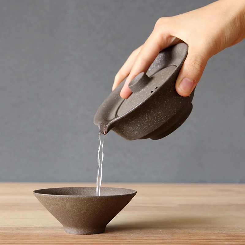 Ceramic Teapot Kettle Gaiwan Tea Cup For Puer Japanese Tea Set Drinkware LUWU tea set
