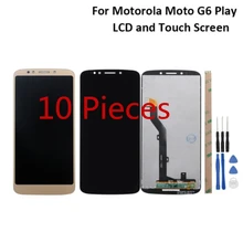 10 шт. Alesser для Motorola Moto G6 играть ЖК-дисплей XT1922-1 XT1922-2 XT1922-3 XT1922-4 XT1922-5 Дисплей и Сенсорный экран 5,7''