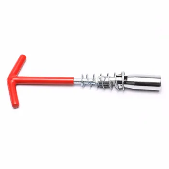 

T-Handle Joint Spark Plug Socket Wrench Suitable for Routine Screwdriver Bits Utility Portable Removal Installation Tool