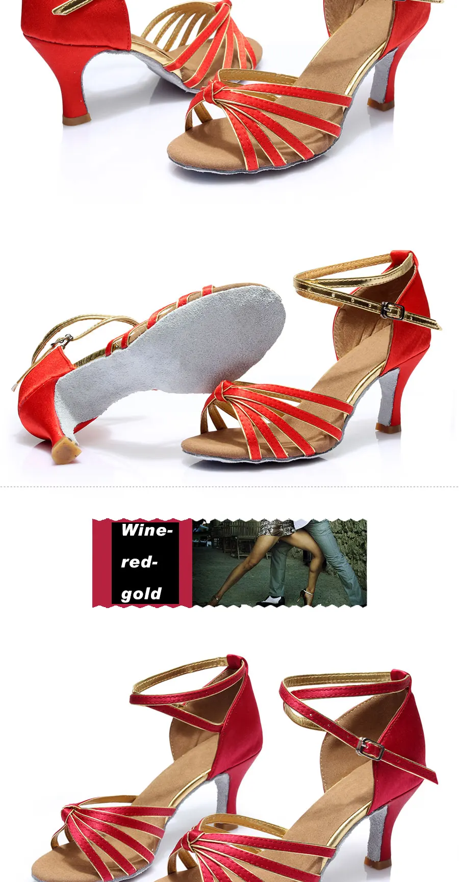 Для женщин Танго Сальса Обувь для латинских бальных танцев; женская танцевальная обувь на каблуке 5,5 см/7 см 11 Цвета