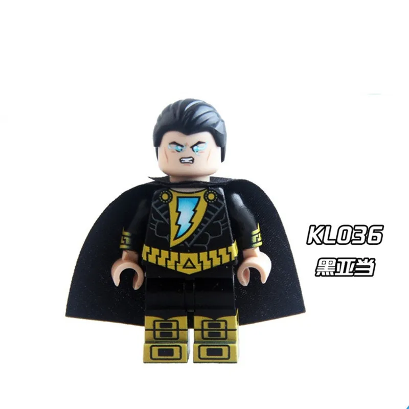 

Single Sale Building Blocks Colle Black Adam Marvel Venom Sharon Carter KL036 Figures Super Heroes Model Action Bricks Kids toy