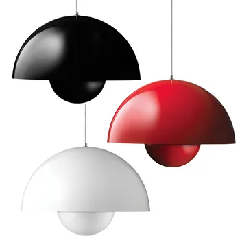 

Modern Aluminum White Black Blue Pendant Lights Metal industrial Suspension Lamp Creative For Living Room Home Lighting PA0282