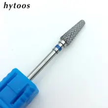 HYTOOS Вольфрама Карбид Nail Сверло 3/32 «Повернуть Burr Биты Для Маникюр Электрические Ногтей Дрель Аксессуары Ногтей Mill-L0413P