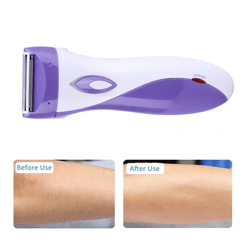 3 Blades Painless Women's Shaver Epilator Electric Rechargeable Lady Shaving Trimmer Hair Removal Female Party Gifts For